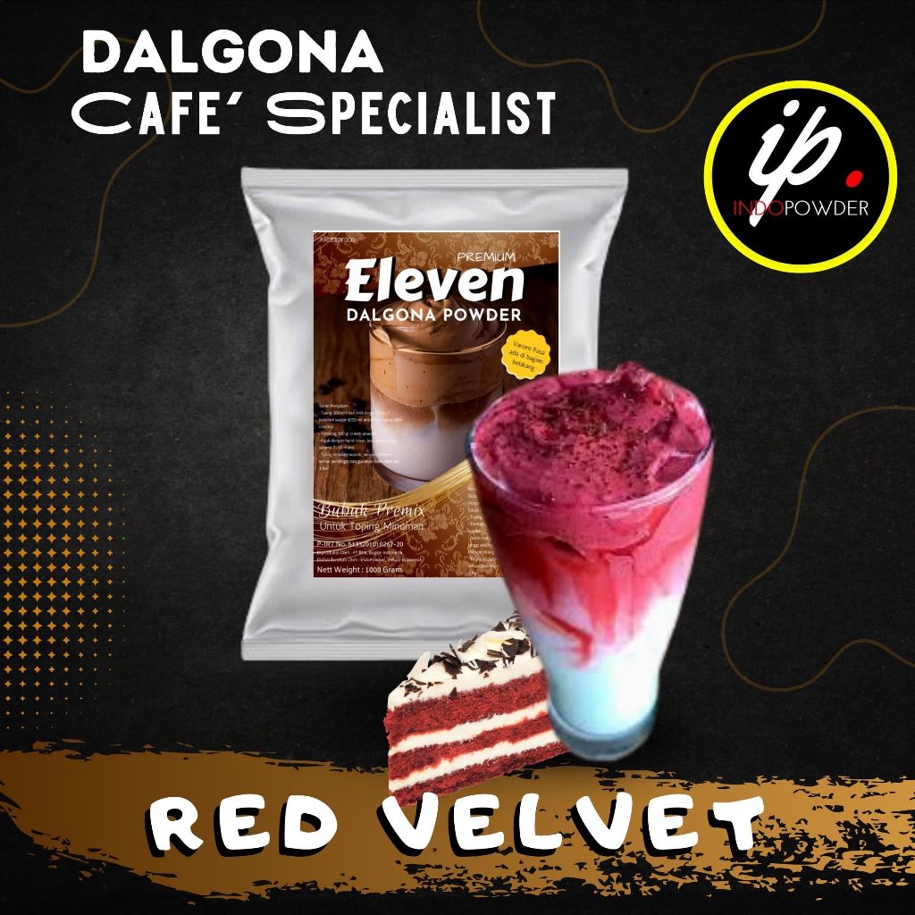

IP Jakarta - Bubuk DALGONA REDVELVET 1Kg anti gagal untuk Cafe dan Usaha Minuman Kekinian