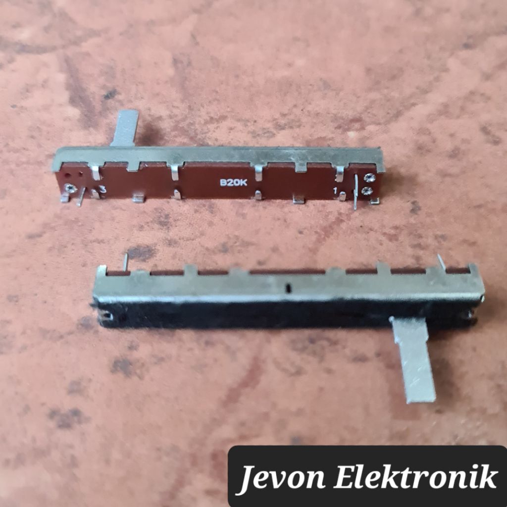 Potensio Geser 20 50 K Besi Tipis Panjang 6cm Tinggi 1cm 20K 50K 6 x 1 cm