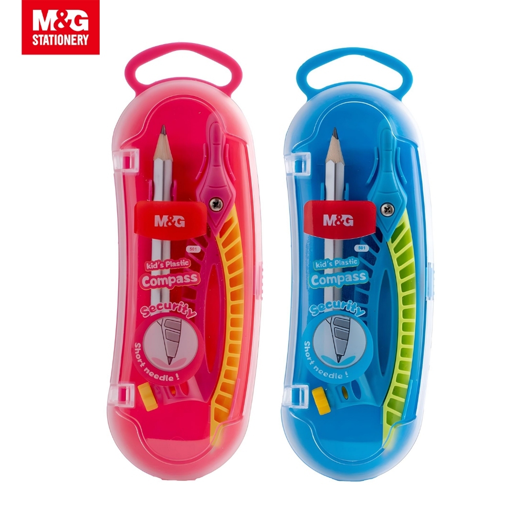 

M&G Kids Plastic Compass With Wood Pencil (ACS908D3)