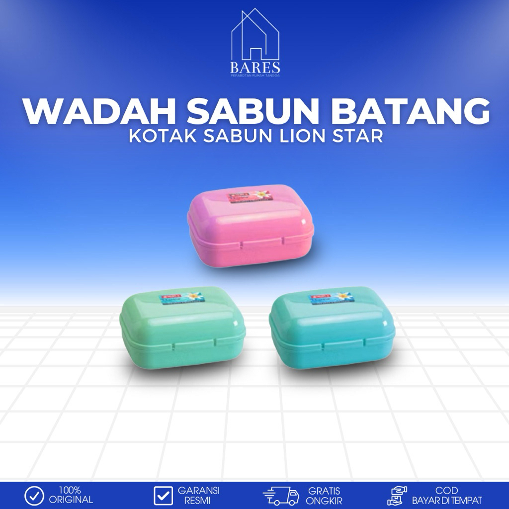 Tempat Sabun Batang Lion Star Kotak Sabun Mandi