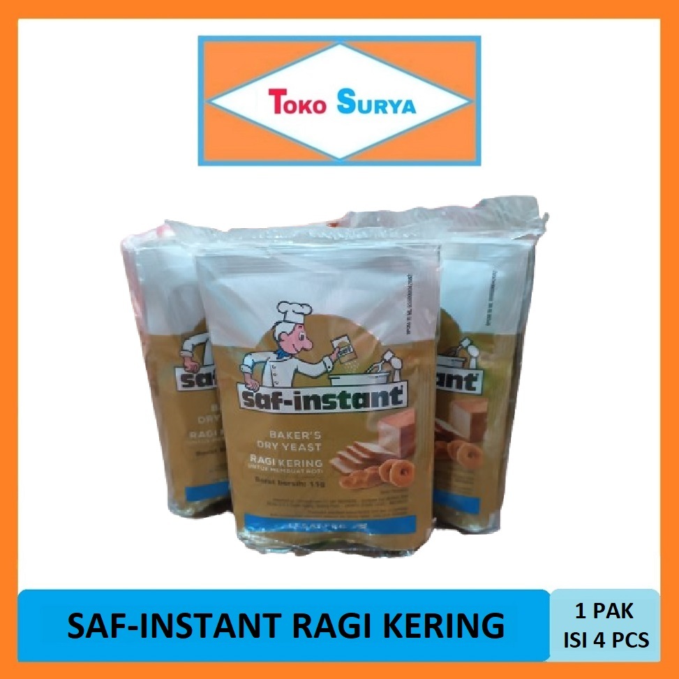 

Ragi Kering Saf-Instant Baker's Dry Yeast 1 Pak x 4 Pcs