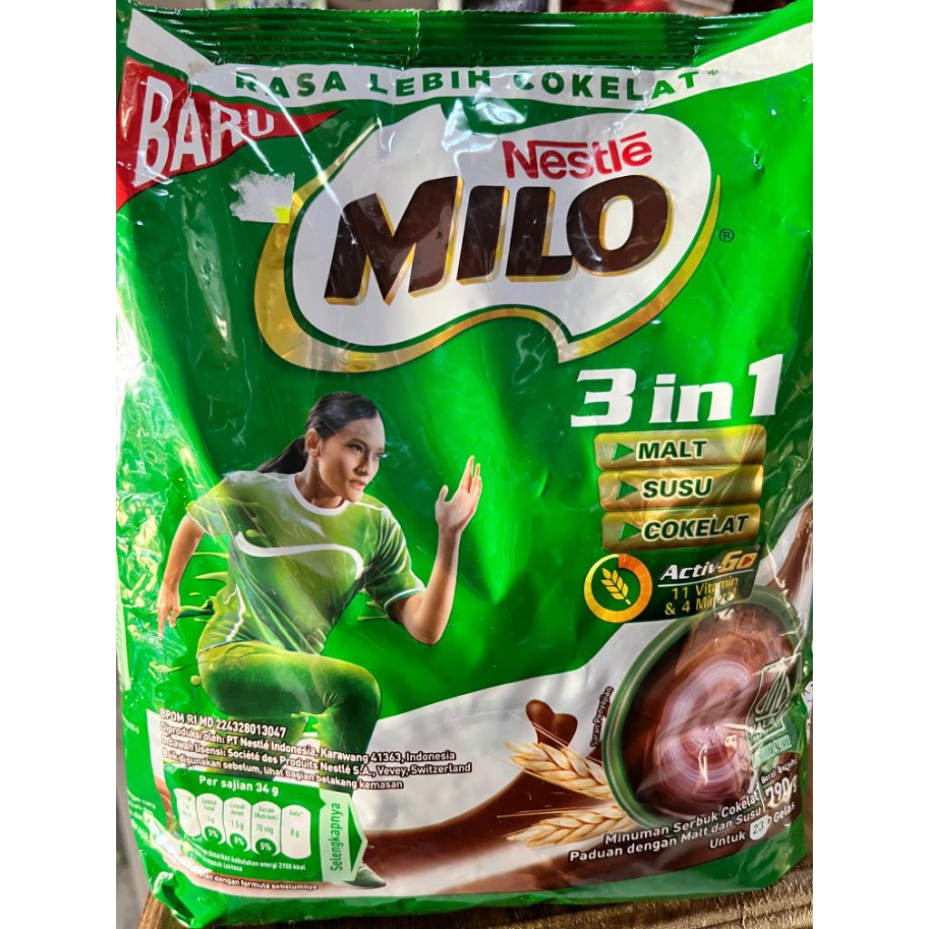 

MILO 3IN1 790gr Susu Bubuk