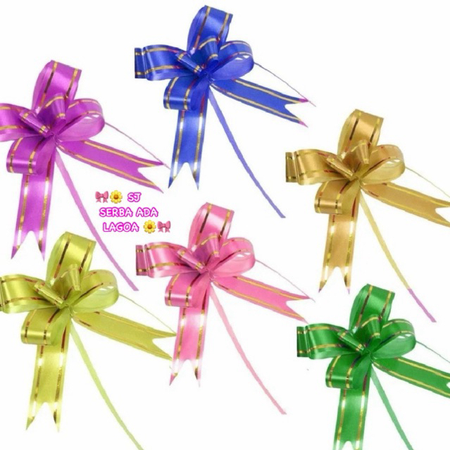 

Pita Tarik 18mm 1pcs List EMAS Serut Parcel Kado Souvenir 18 mm GOLD STRIPE LACE