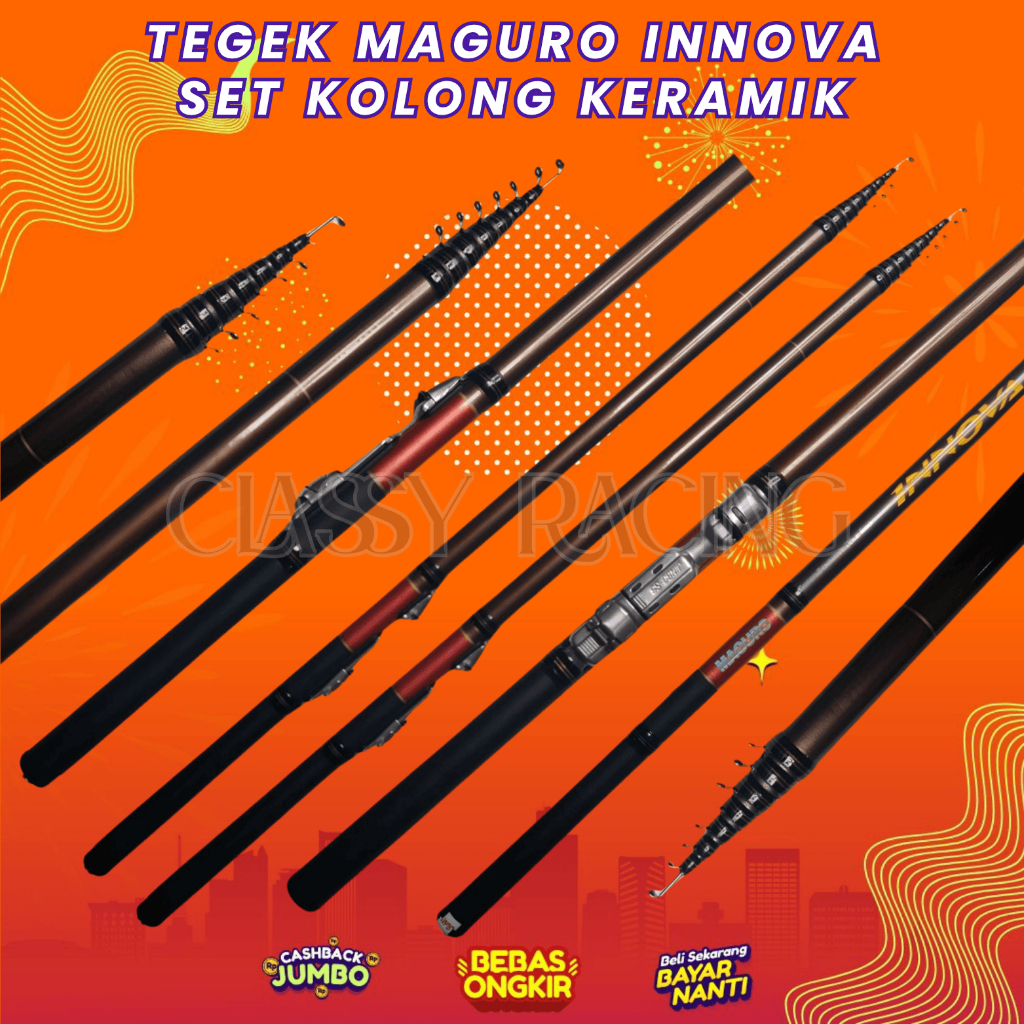 Tegek Maguro Innova Set Kolong Keramik 270 300 360 450 540 Bahan Carbon