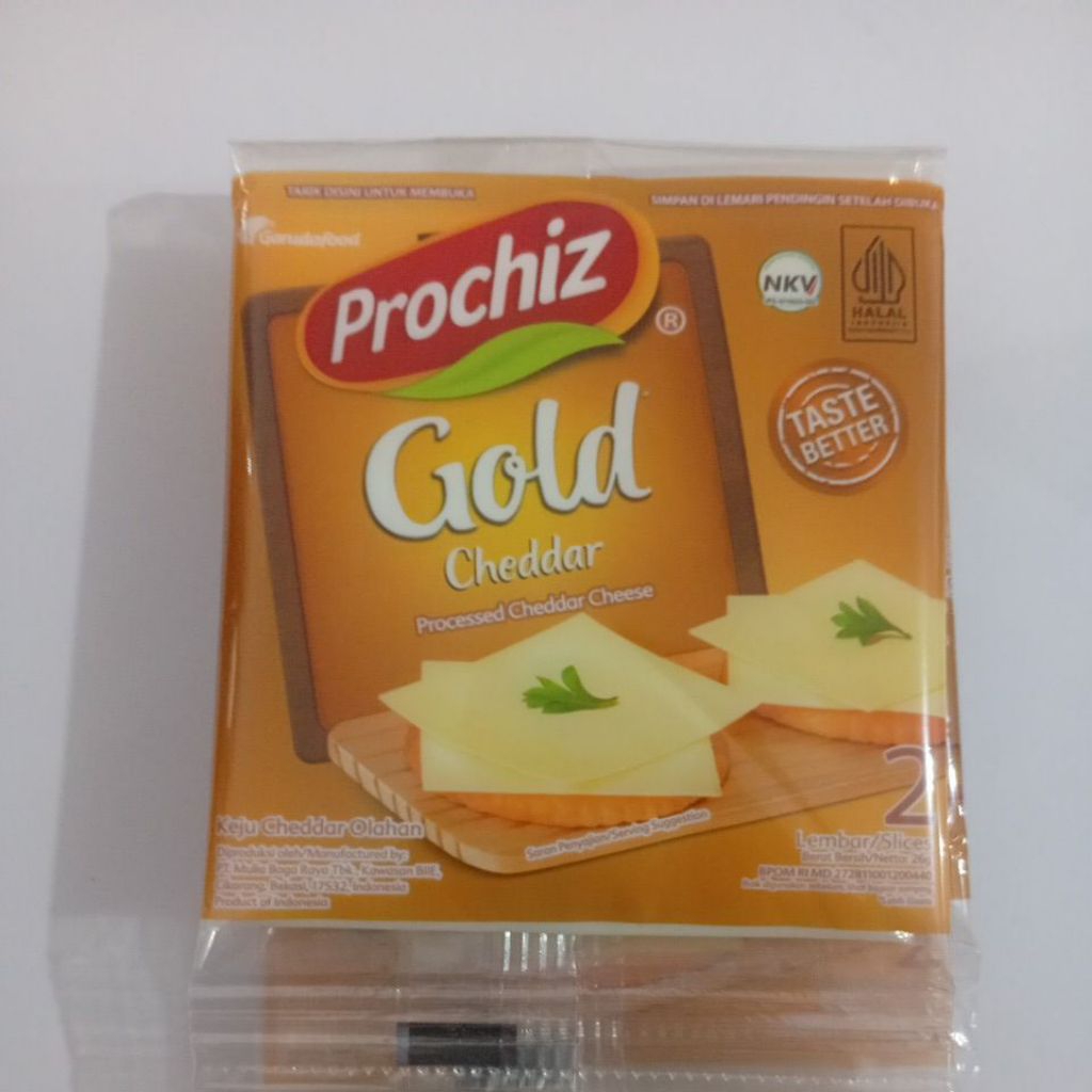 

Keju Prochiz gold 26gr isi 2 slice