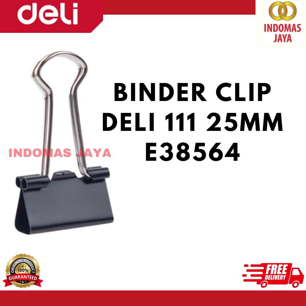 

Deli Binder Clip 25Mm bebas karat dilapisi oleh eletroforesis (111) E38564 (HARGA PER KOTAK)