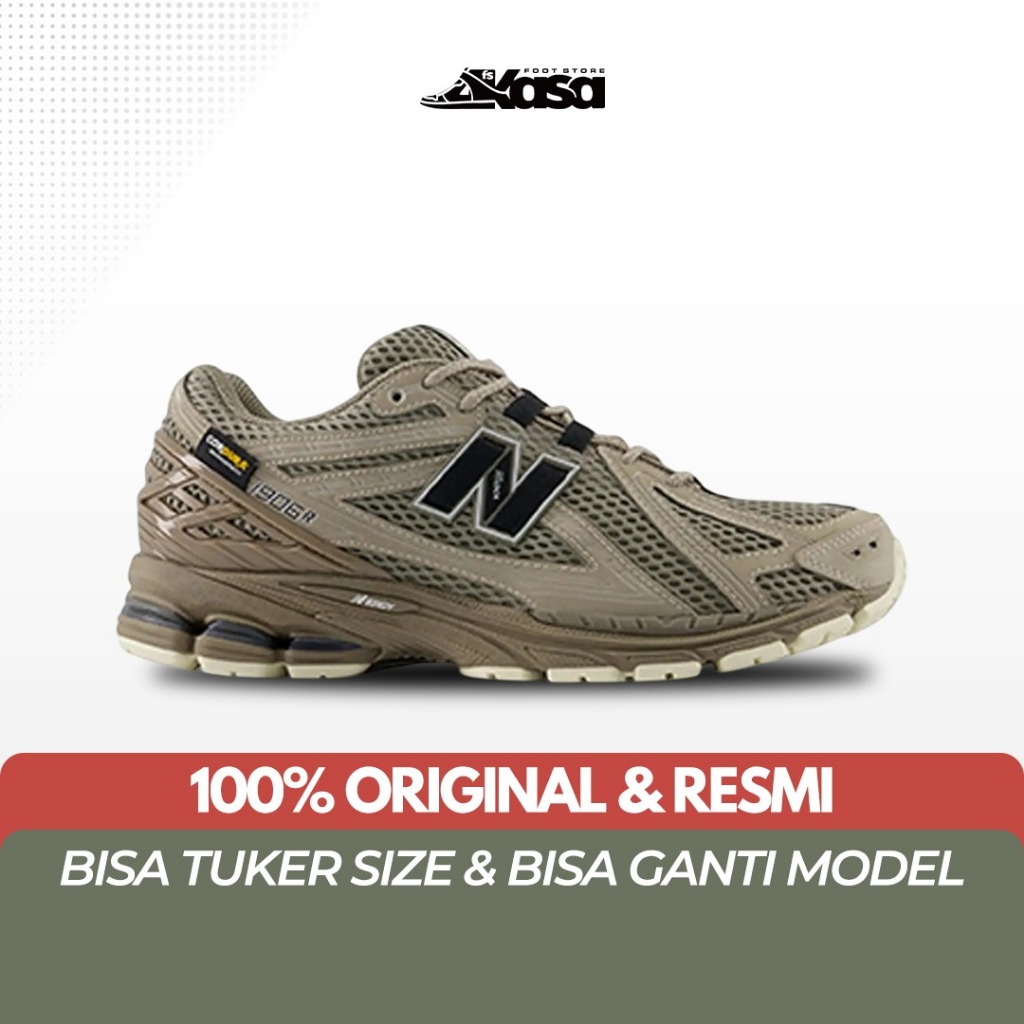Sepatu Sneakers Pria NB 1906ROB 1906R 1906 R Cordura Olive Tan
