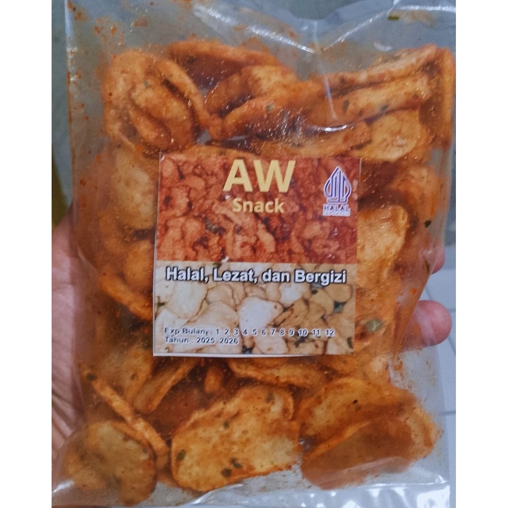 

Keripik Basreng cikruh Bandung special daun jeruk original dan pedas 250 gram,500 gram,dan 1 kg