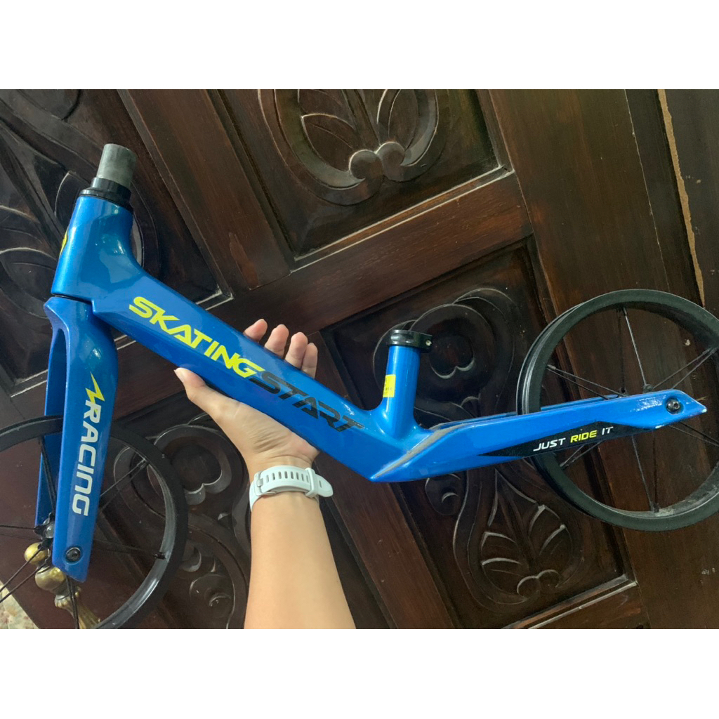 frame set pushbike custom bonus helm dan velg pushbike