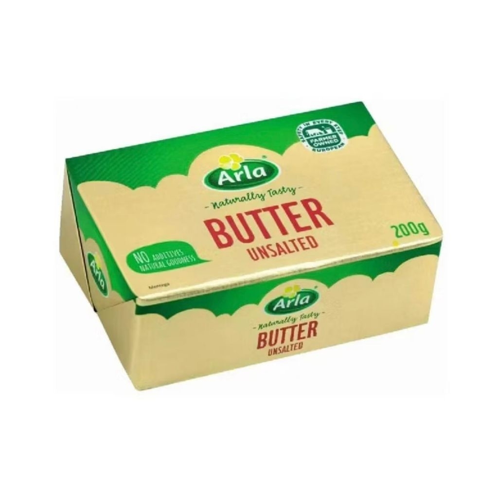 

ARLA UNSALTED BUTTER | MENTEGA | MARGARIN TAWAR 200GR