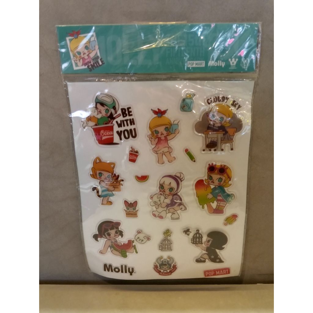 

bundling diy PM & Stiker molly popmart