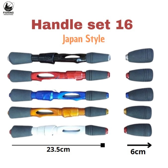 Handle Set OVS Size 16 Japan Style Spinning – Gagang Joran Custom Anti Slip