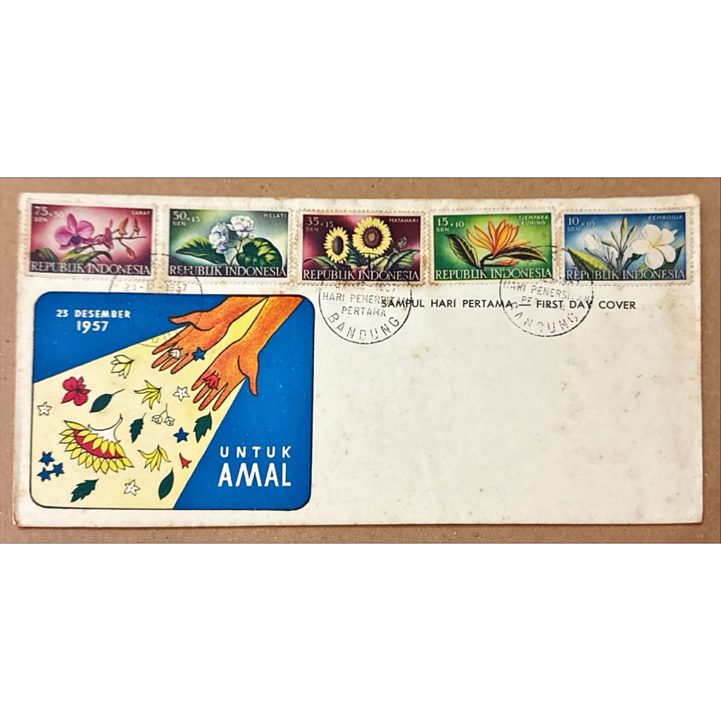 

PRANGKO INDONESIA 1957 SHP BUNGA (UNTUK AMAL) MINT.