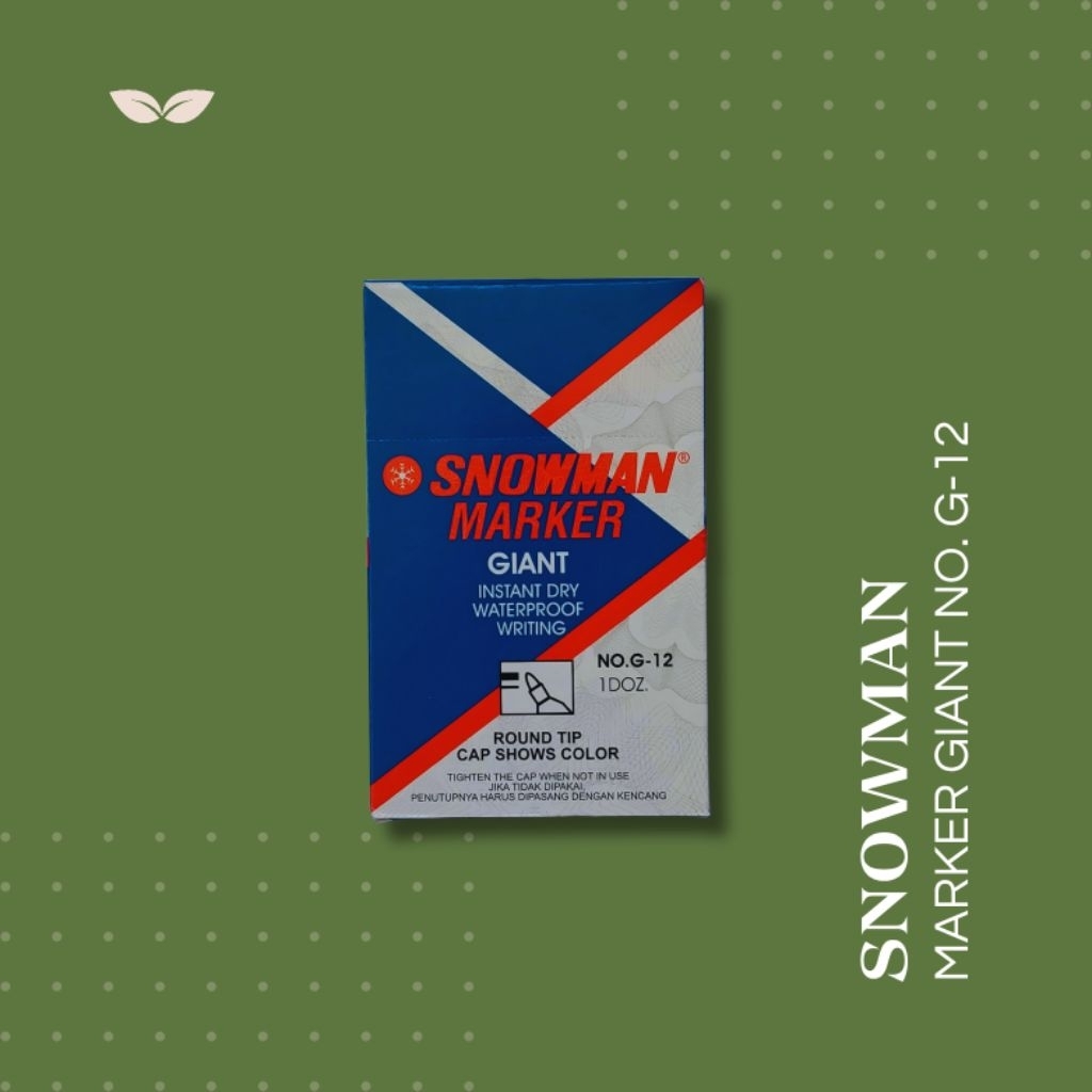 

SPIDOL || SNOWMAN MARKER GIANT NO. G-12