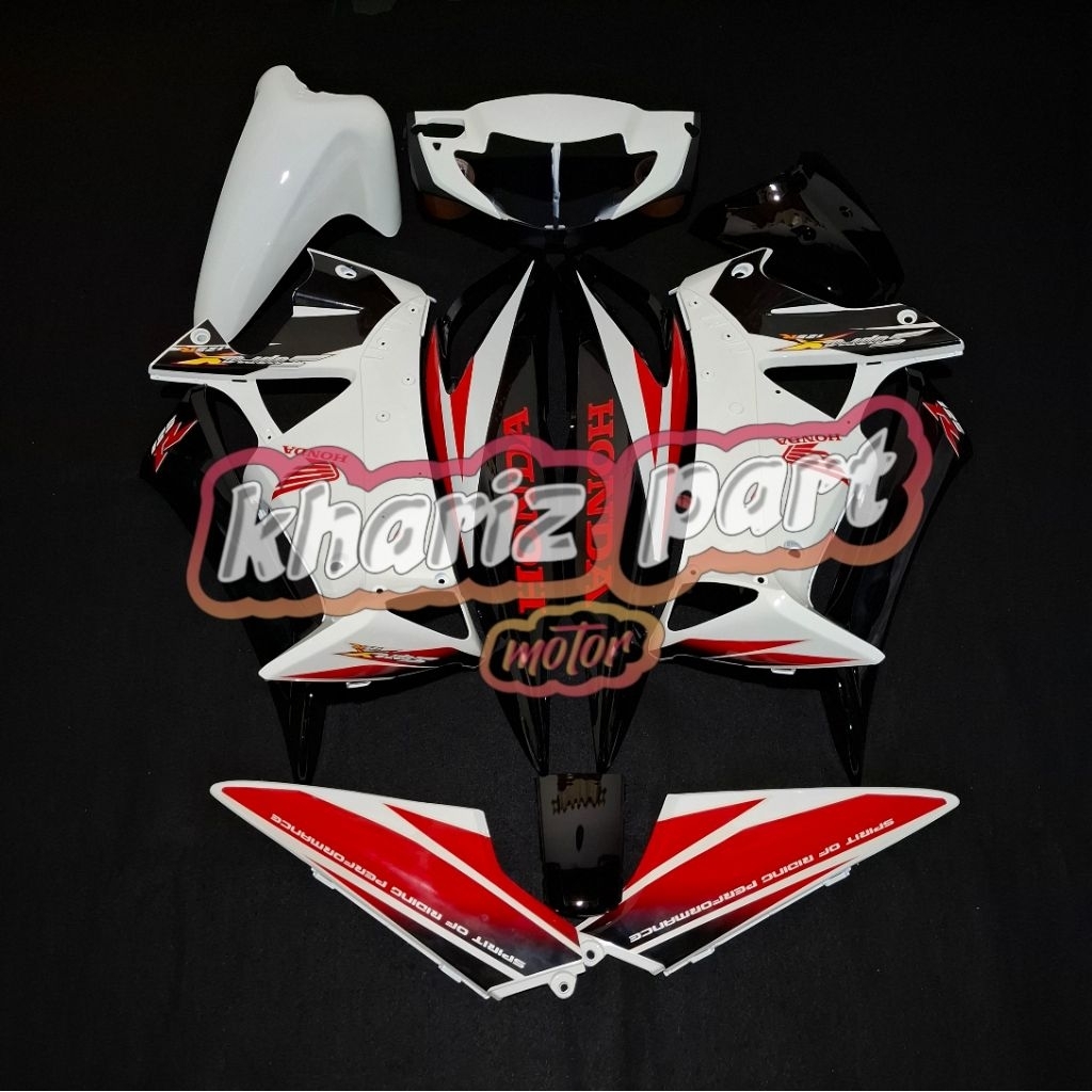 Body fullset halus SupraX 125 OLD Cover body fullset halus SupraX 125 LAMA body fullset halus HONDA 