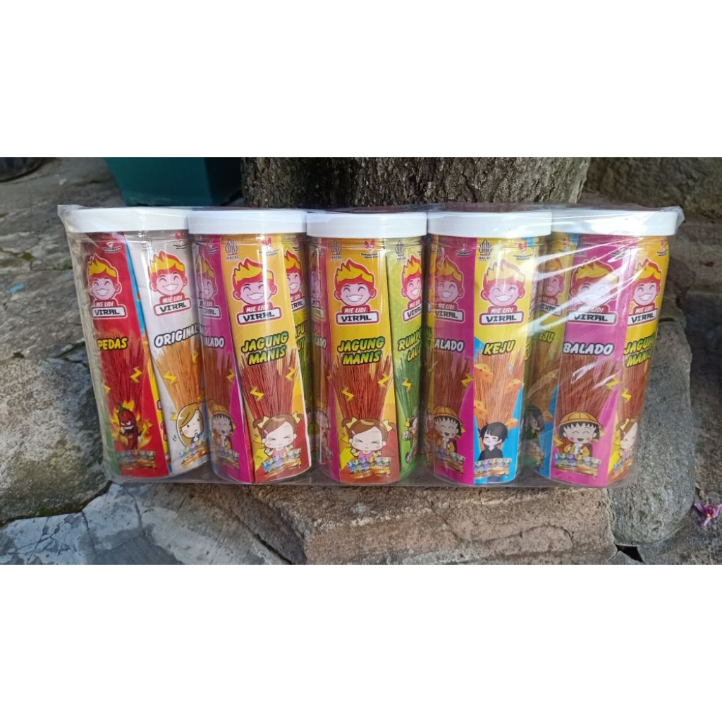 

mie lidi viral enak varian rasa/mie lidi karakter/mie lidi toples