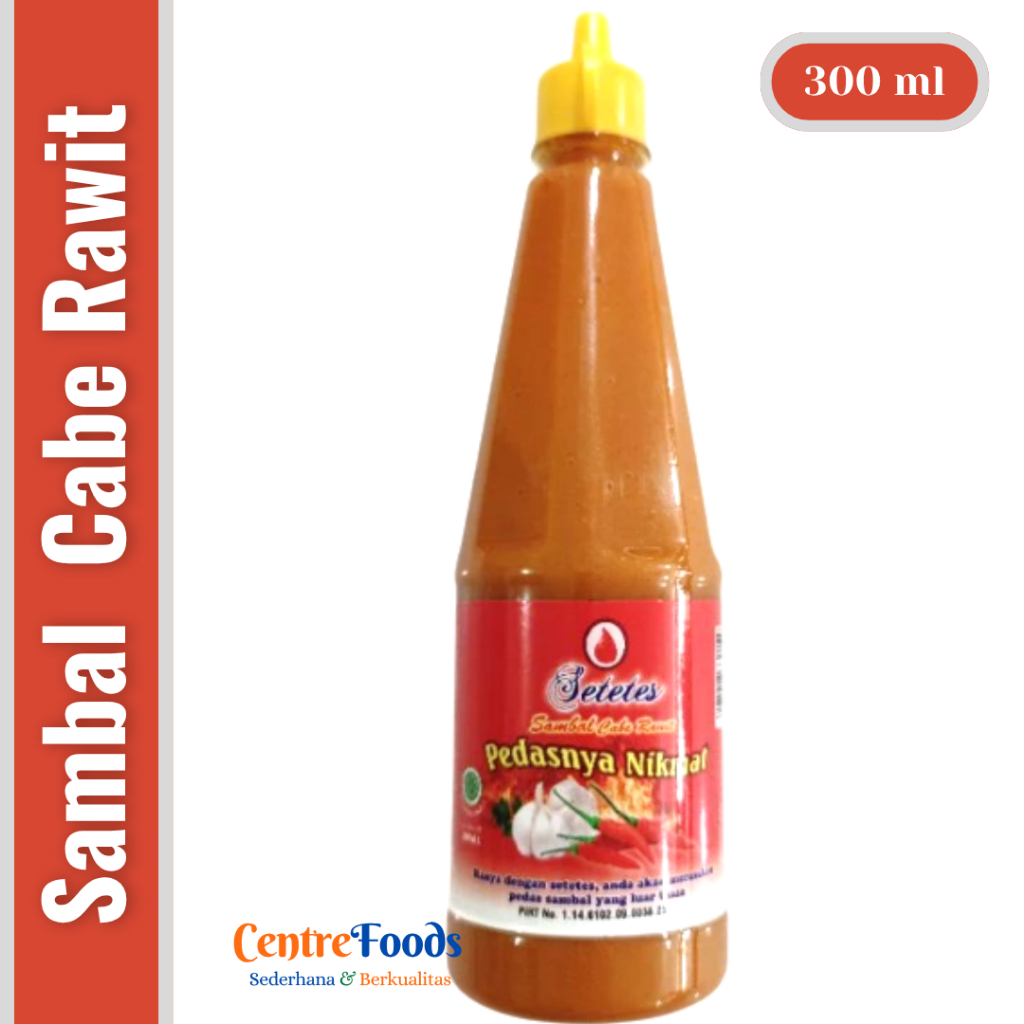 

Saos Cabai Pedas - Sambal cabe Rawit SETETES | 300 ml [ Harga Per BTL ]