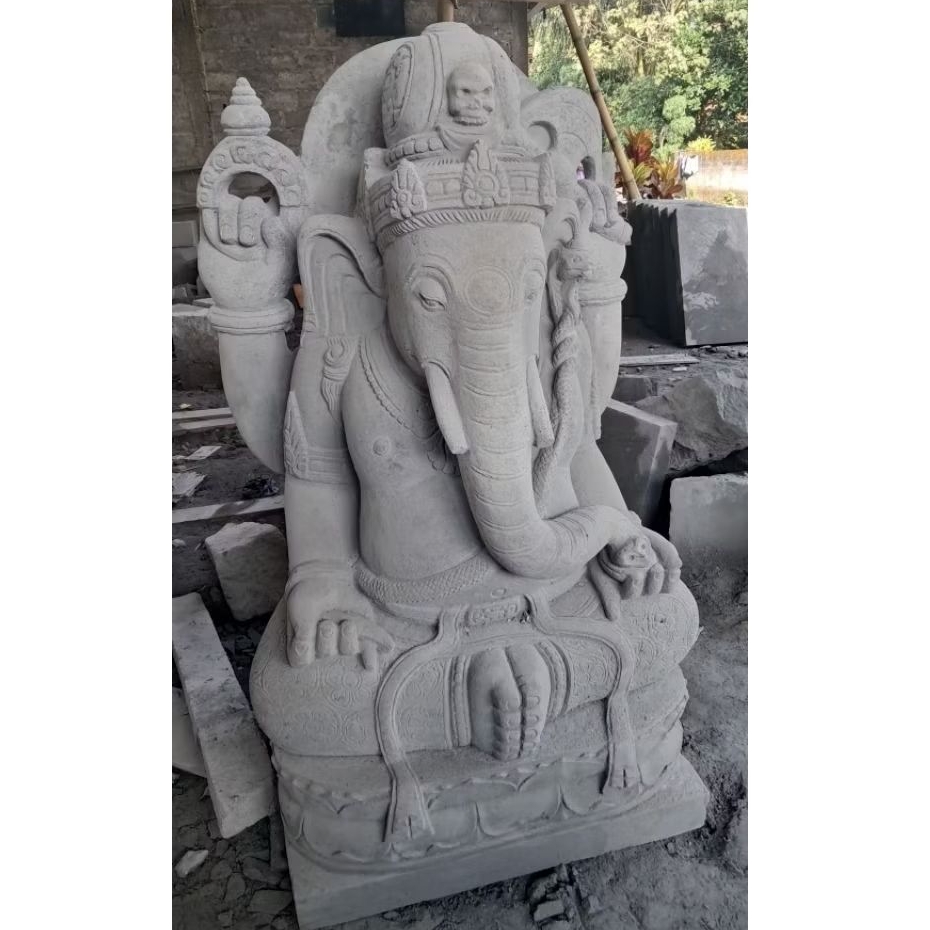 hiasan patung ganesha  hiasan taman 1pasang 2 patung 1meter