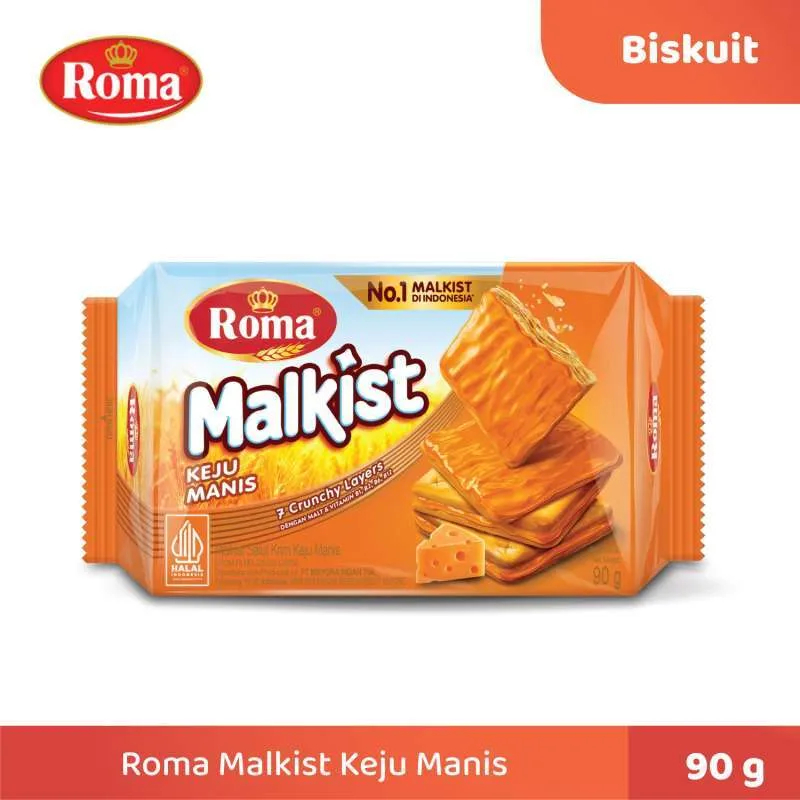 

ROMA CRACKERS MALKIST KEJU MANIS PCK 90g