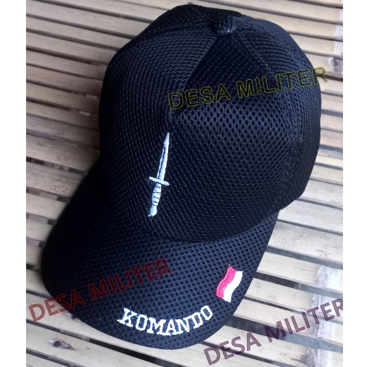Topi Lapangan Komando TNI / Topi Double Mess Kopassus / Topi Komando TNI ARMY