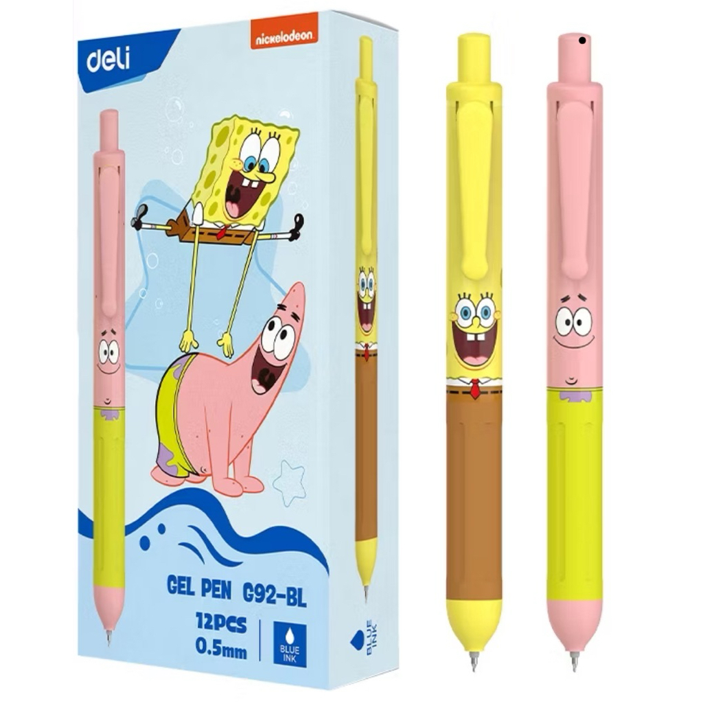 

Pulpen Gel Spongebob Special Edition tinta hitam 0.5mm, harga sepasang