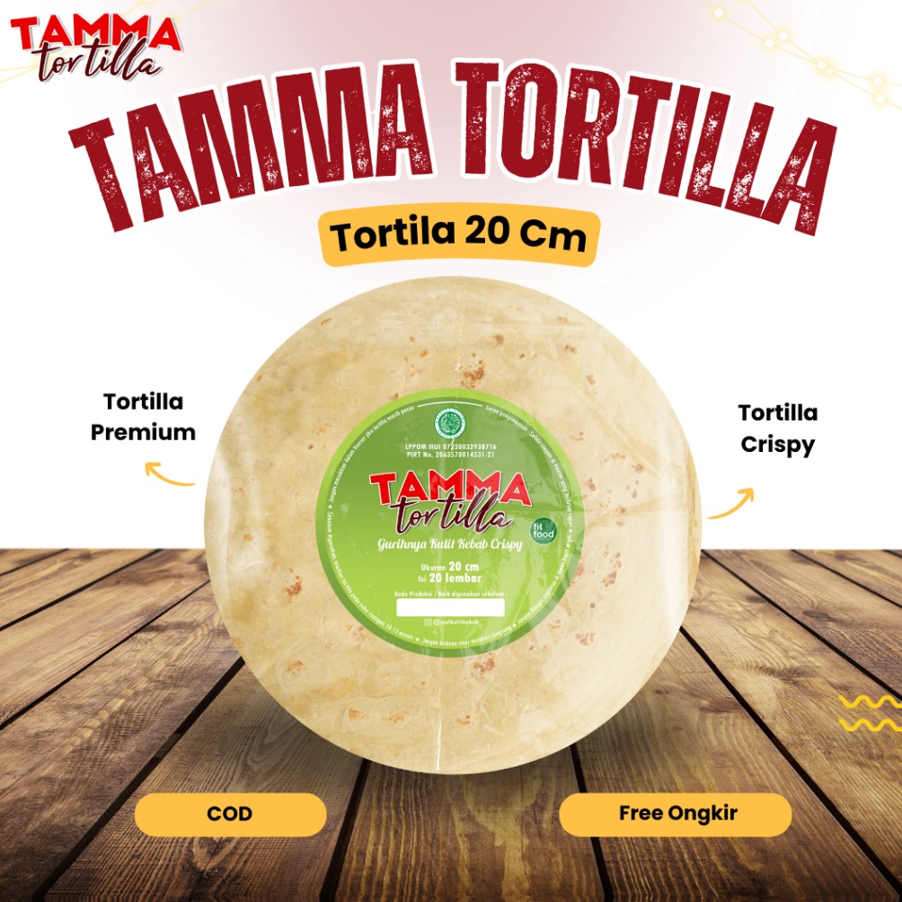 

Dapatkan Sekarang Tortilla Mini 2 cm i 2 Pcs Kulit Kebab Tortilla Ukuran Mini by Tamma Food untuk Usaha Kebab Kulit Tortilla Frozen Food