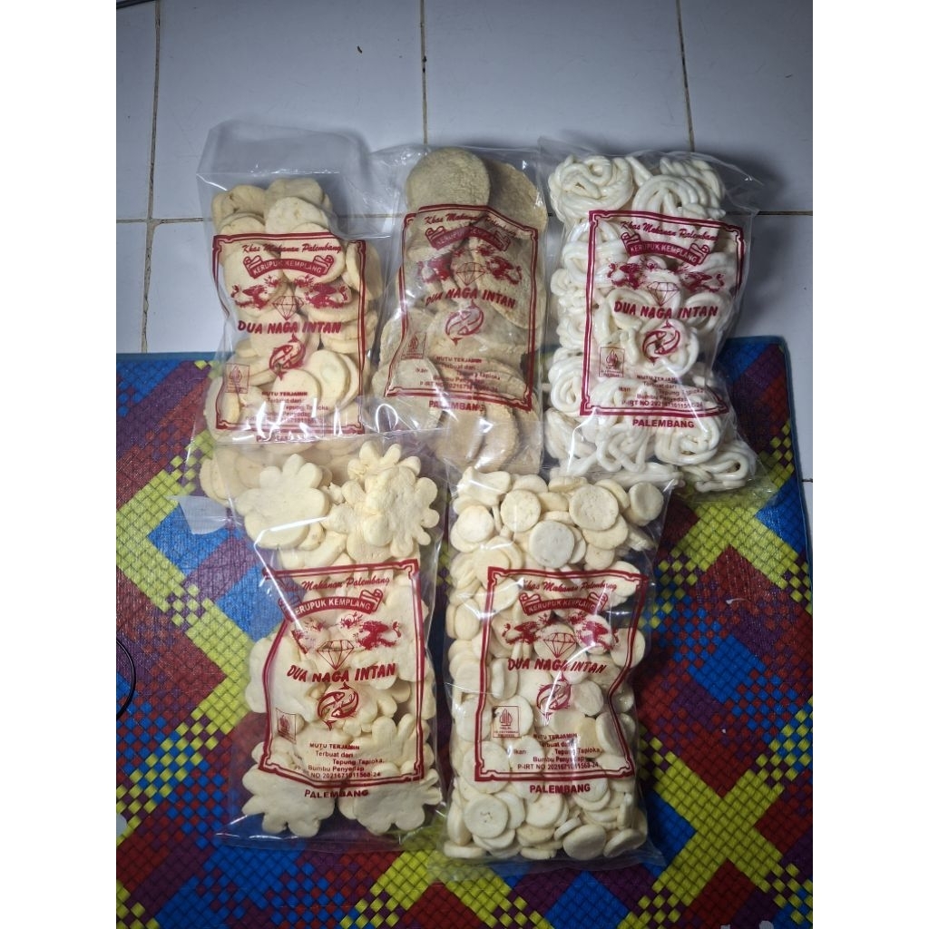 

Paket 1Kg Kemplang Mix Kerupuk Masing"Kemasan 200Gram×5Pcs(Bungkus)