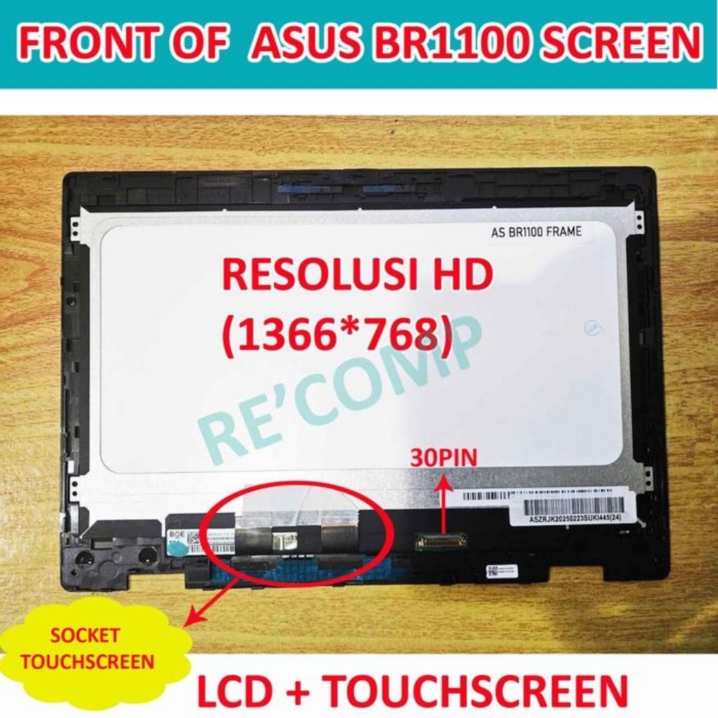 LED LAYAR LCD ASUS BR1100 BR1100CKA BR1100FKA BR1100CKA 11.6 inch