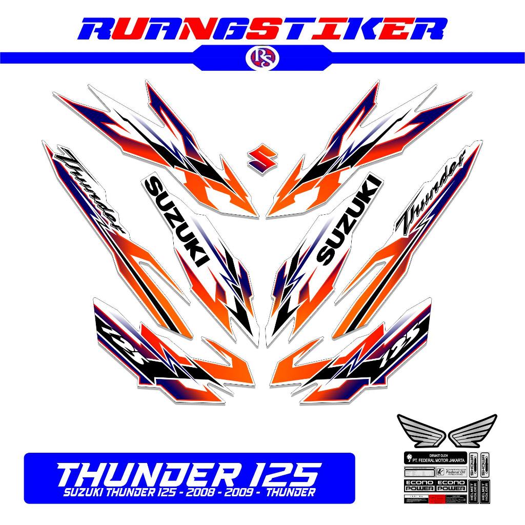 STRIPING THUNDER 125 2008 2009 MTF 9 / STIKER / STICKER / STRIPING / THUNDER125 / THUNDER / TUNDER /
