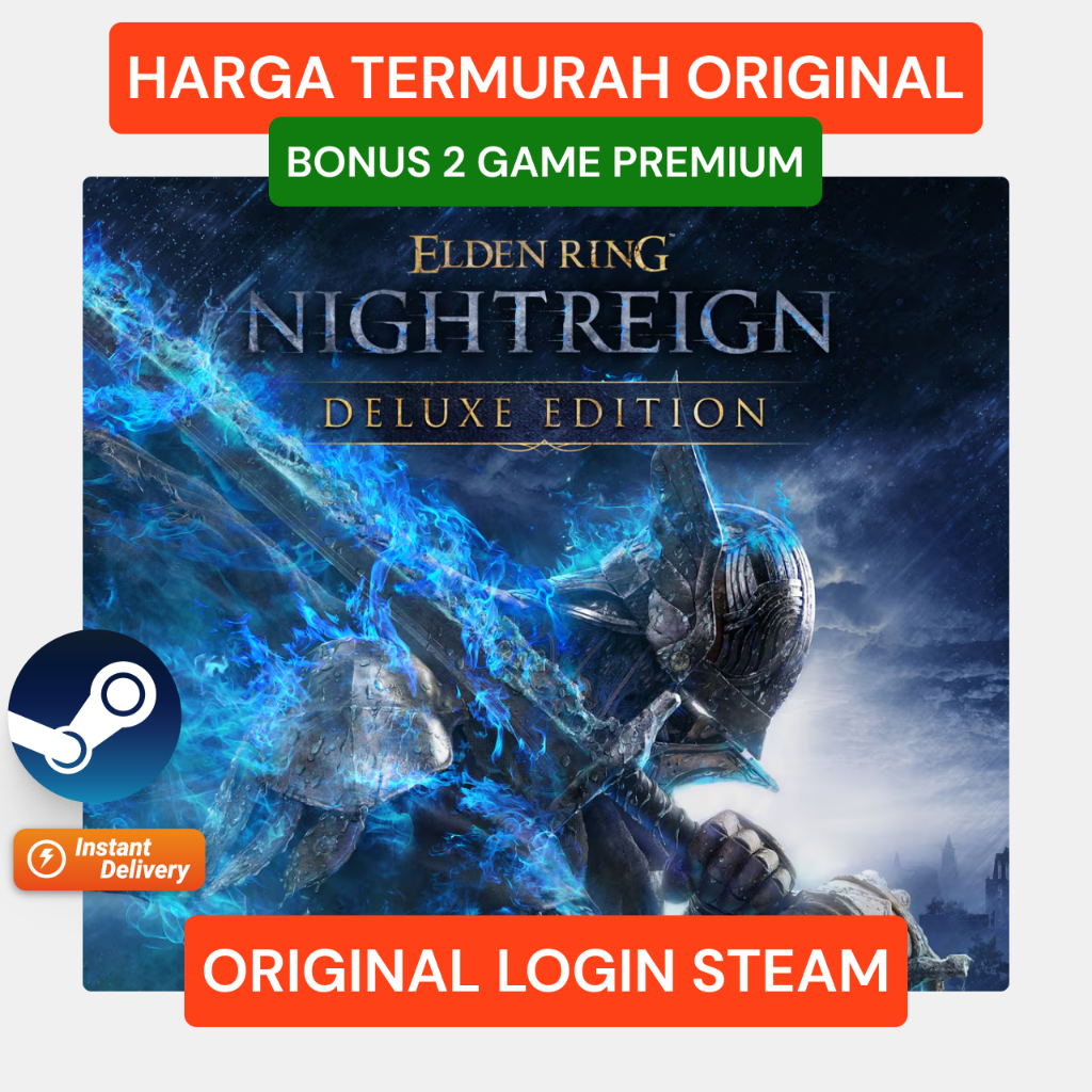 Elden Ring Nightreign Deluxe Edition Original Steam - Game Laptop PC Steam Deck Ayaneo ROG Ally - Ga