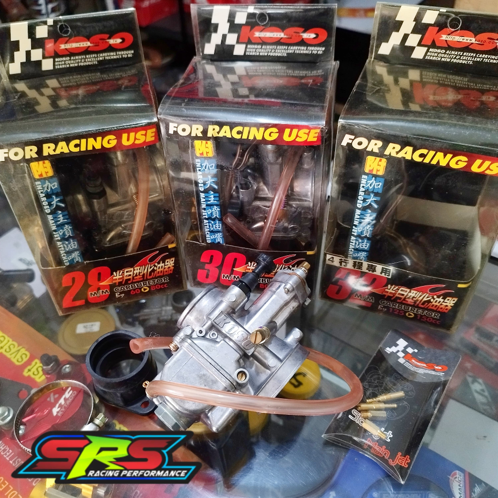 KOSO KARBU KARBURATOR PWK 28 30 32 STOCK LAMA ORIGINAL UNIVERSAL BEBEK SPORT MATIC