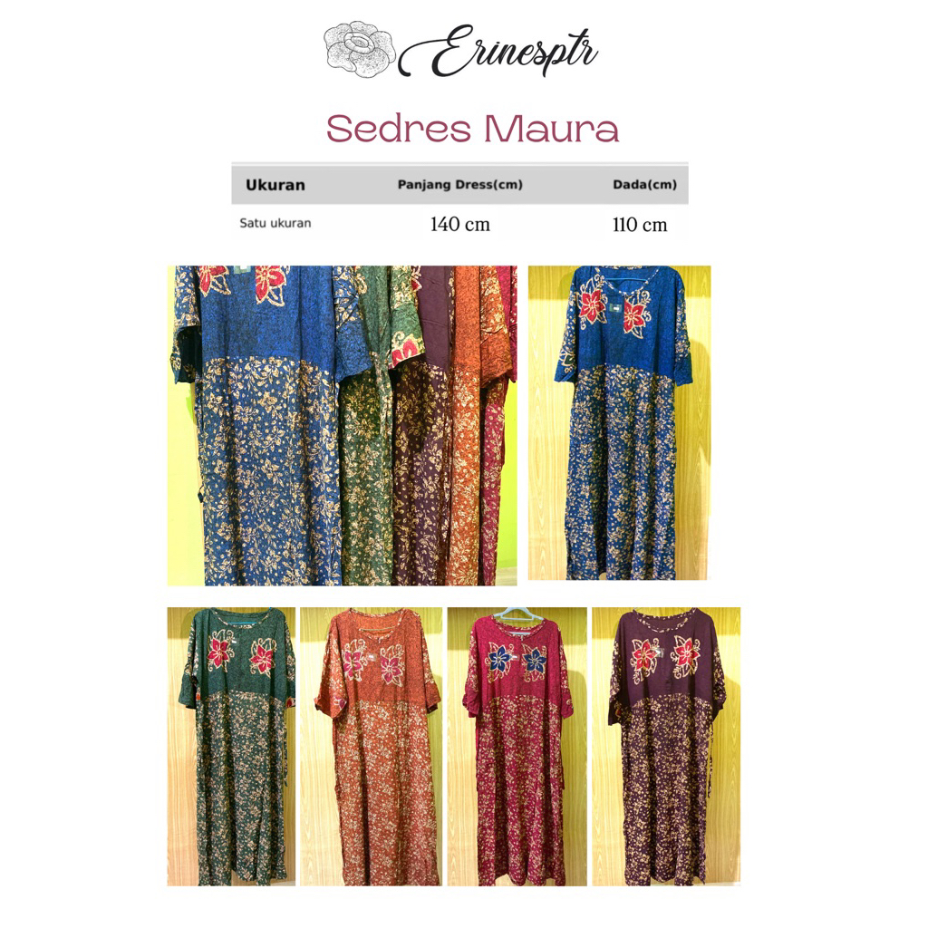 Daster Pekalongan / Sedres / Daster Batik/ Daster standar / Daster Maura