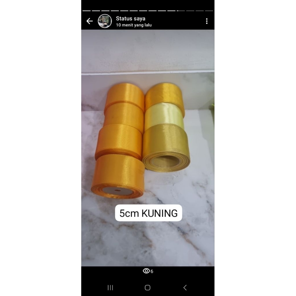 

Pita Satin ukuran 5cm