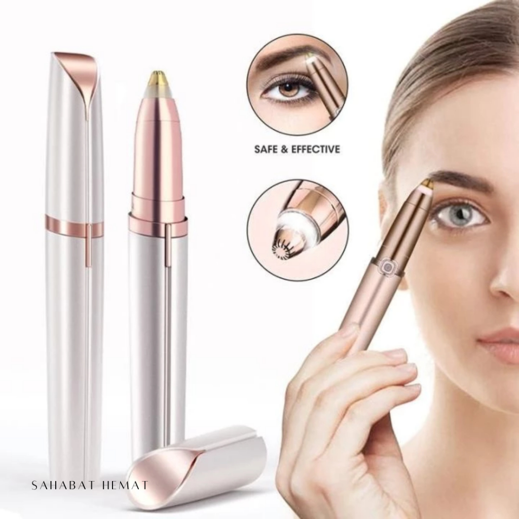 ALAT CUKUR ALIS ELEKTRIK PENCUKUR ALIS ELEKTRIK WANITA TRIMMER ELEKTRIK ALIS & HIDUNG WANITA