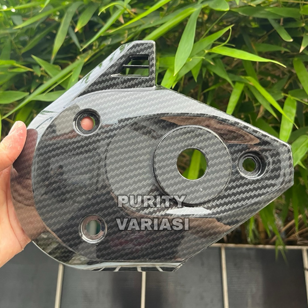 Mika Cover Keong Carbon/Karbon Penutup Keong Pnp Motor Beat Deluxe/Street/Scoopy/Genio New