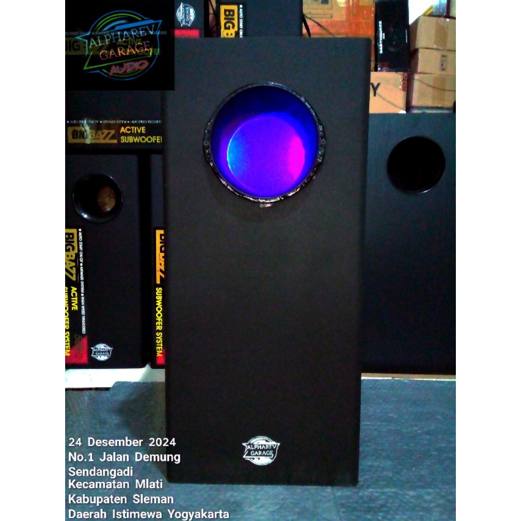 BAZOOKA SUBWOOFER AKTIF MONSTER DOUBLE 2 SPEAKER SUB HOLYWOOD 10 INCH 600 WATT