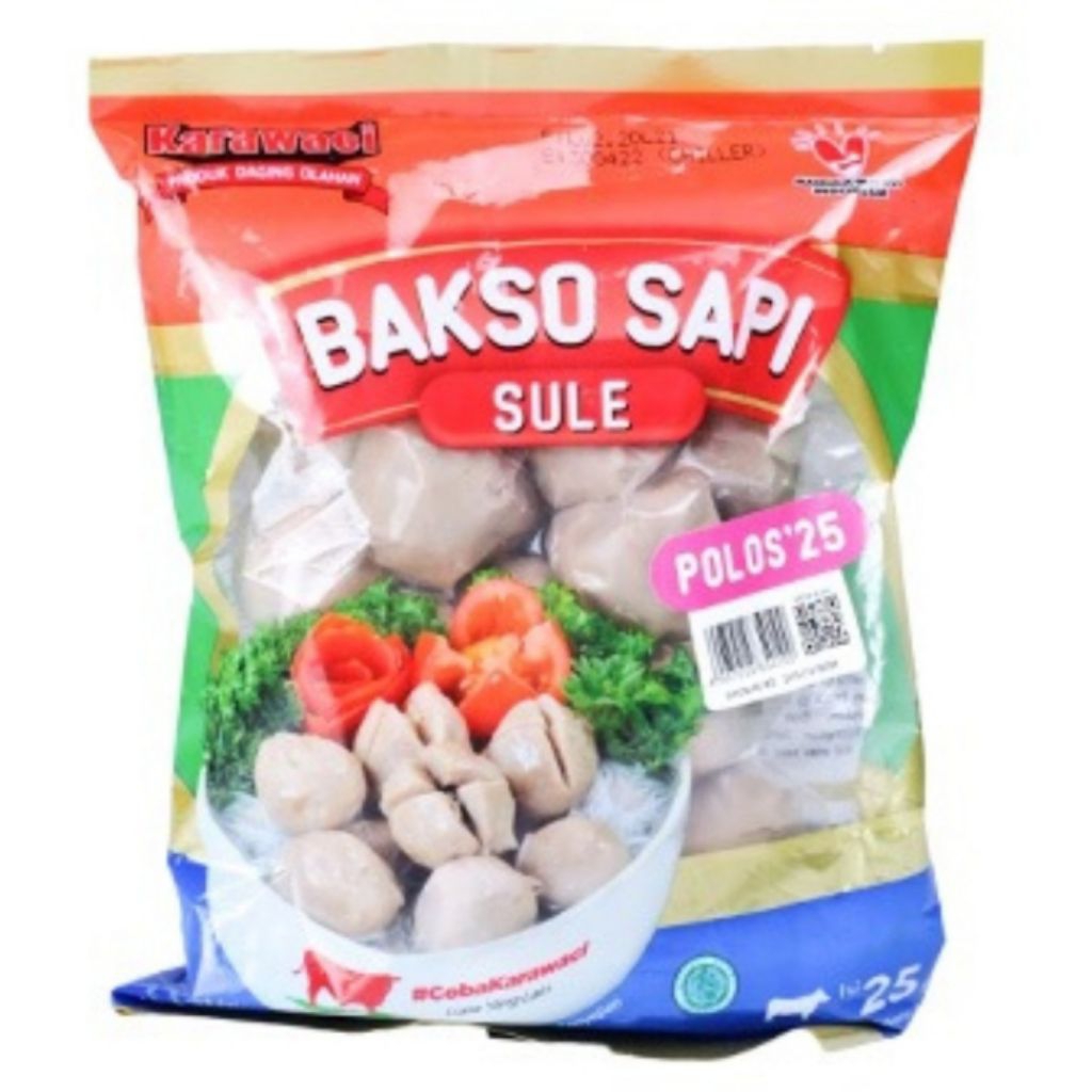 

Karawaci Bakso Sapi Sule Polos 350gr Isi 25