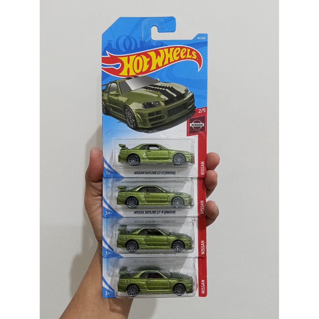 Hot wheels Hotwheels Nissan skyline R34 BNR34 Hijau Bad Card NO Fast Furious sth ths