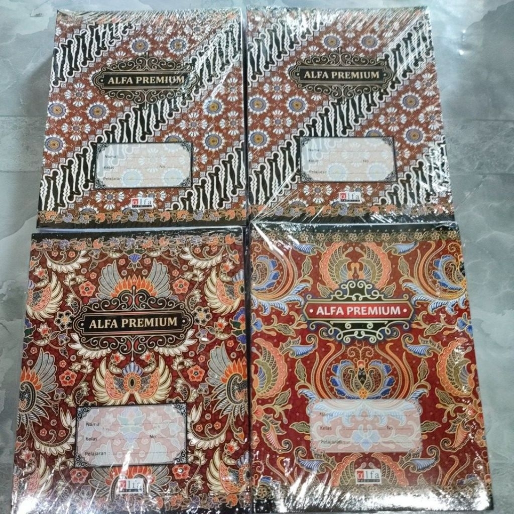 

(10 BUKU / 1 PACK ) BUKU TULIS ALFA ISI 32 DAN 38 LEMBAR QUARTO MOTIF BATIK