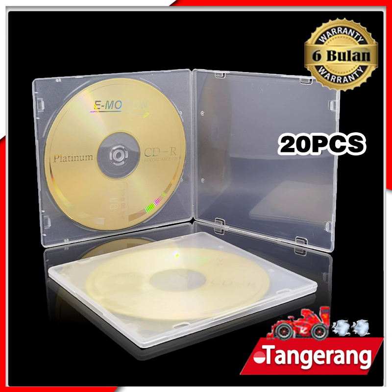 20pcs Case Casing CD Slim Single / CD DVD Case / Kotak CD DVD