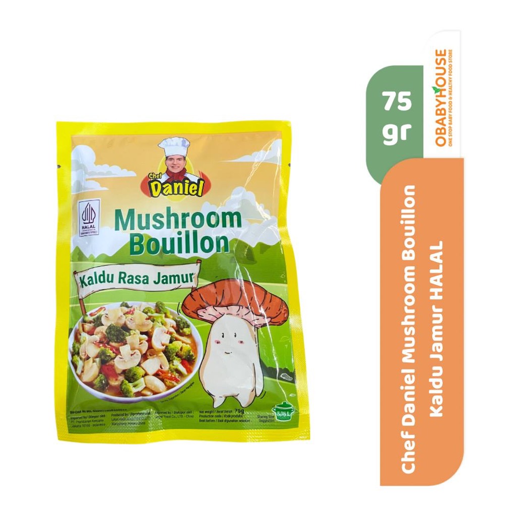 

Chef Daniel Mushroom Bouillon Kaldu Jamur HALAL 75 gr