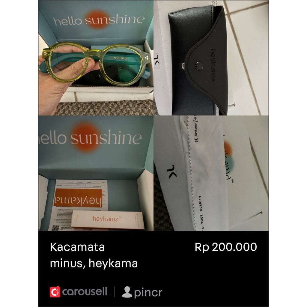 Kacamata Minus Heykama