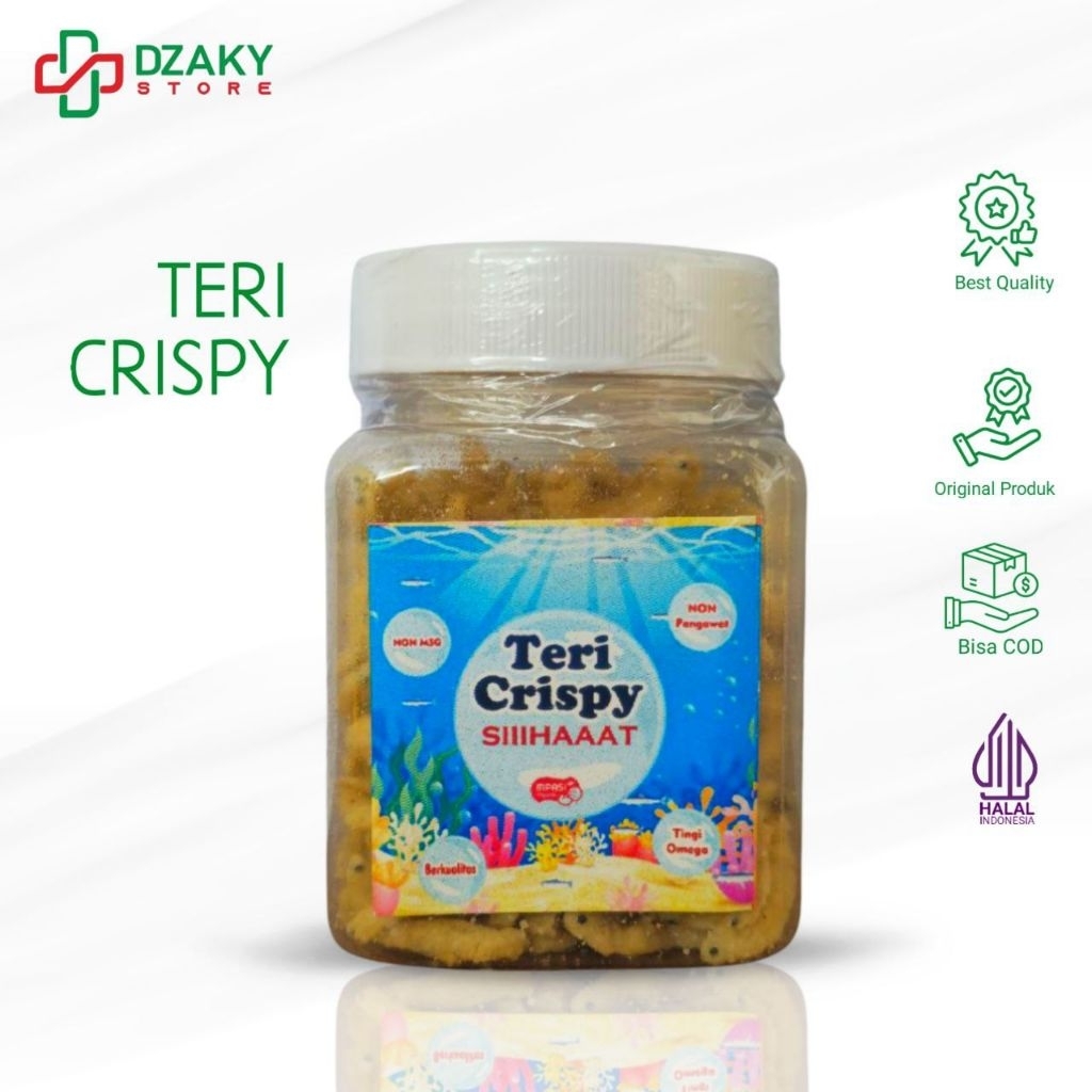 

TERI CRISPY MPASI NON MSG ANTI GTM Cemilan Anak non MSG / Teri Crispy anti GTM / Teri Crispy High Calcium