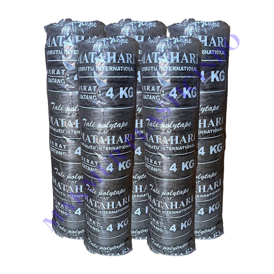 

1 Bal / Batang Tali Plastik / Rafia Hitam 4 Kg Hitam Merek Matahari