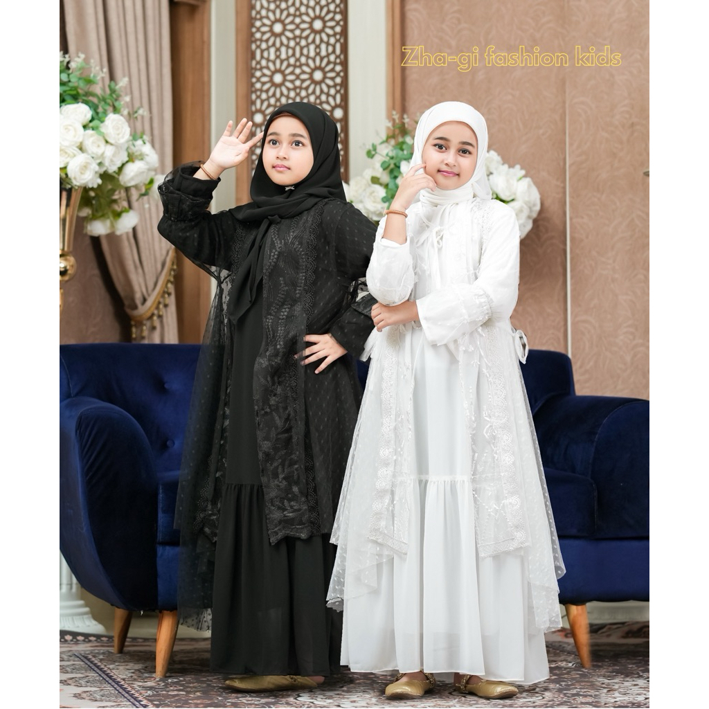 GAMIS ANAK HITAM PUTIH ROMPI LEPAS PASANG