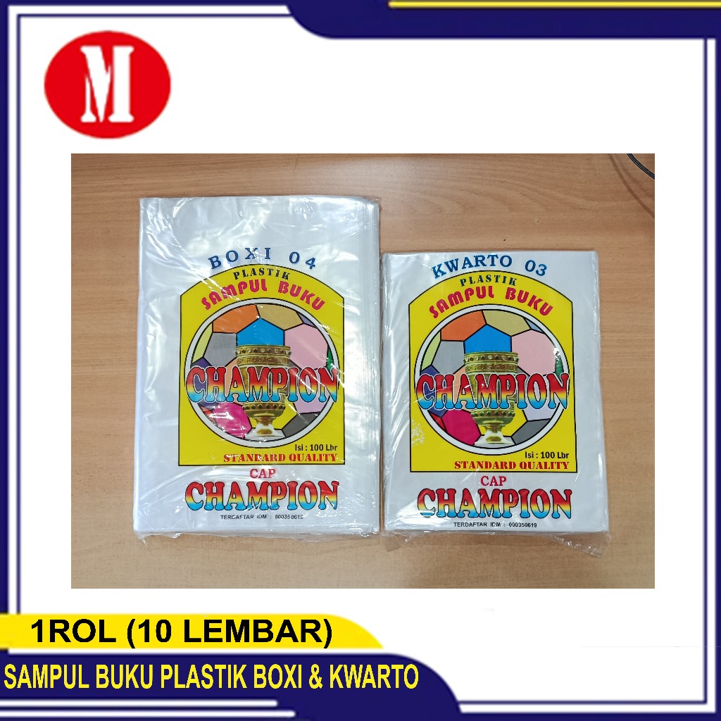 

Sampul Plastic Buku Tulis Champion 1 Roll