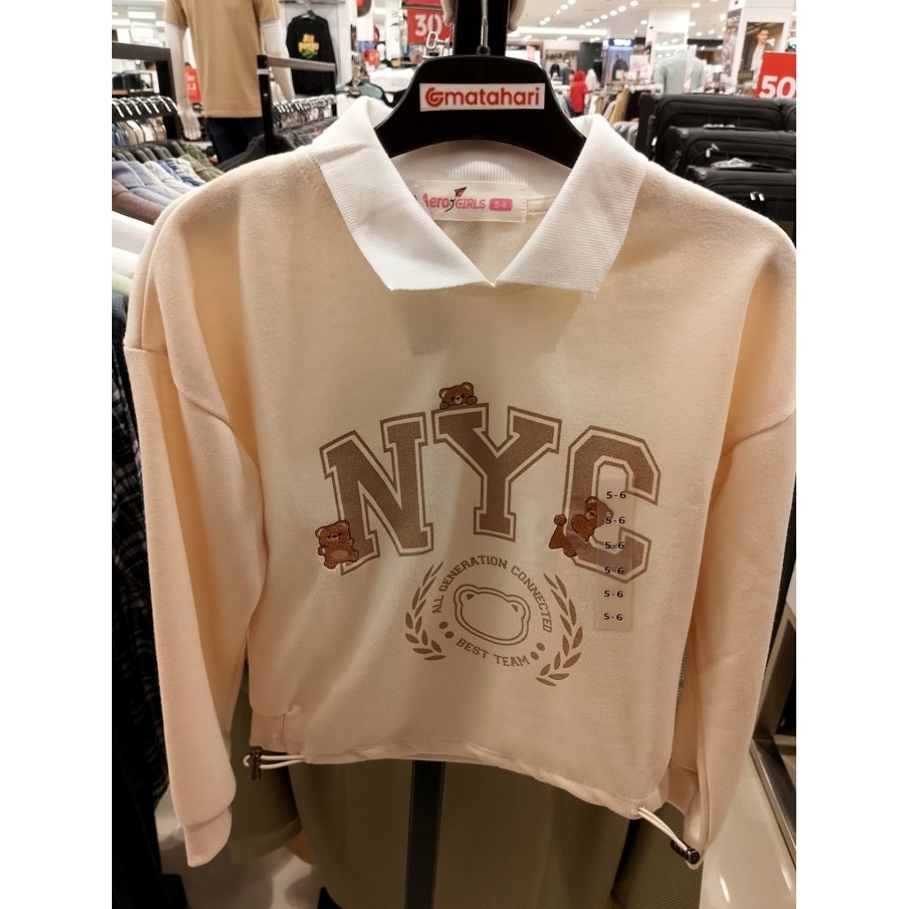 Nevada NYC Pinggang Stopper Sweater Anak Perempuan