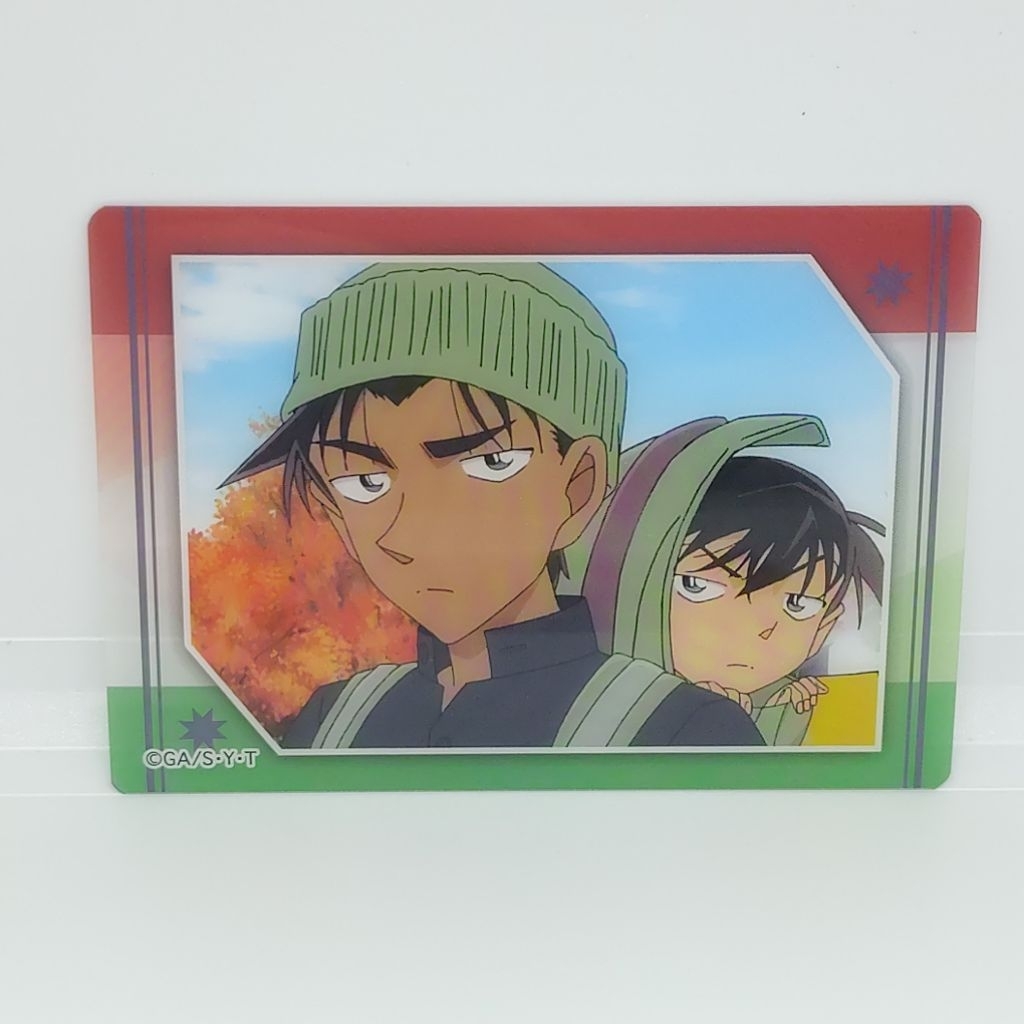 Detective Conan Favorite Card Official Clear Card - Hattori Heji and Edogawa Conan
