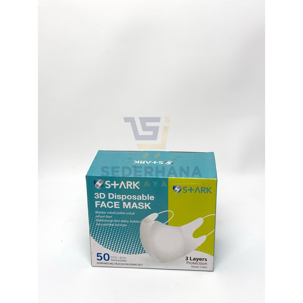 Masker S+ARK 3D Disposable Face Mask