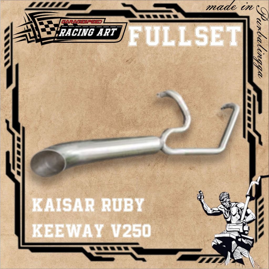 knalpot kaisar ruby keeway v250